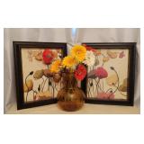 Poppies By Novak & Tall Vase