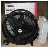 Lasko Box Fan & Central Machinery 24" Shop Fan