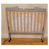 Dream on Me Gray Baby Crib