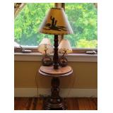 Western Lamp Table & 2 Wall Mount Lamps