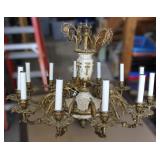 Vintage Brass Louis XVI Style Chandelier