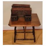 Drop Side Table & Sewing Machine Drawers