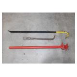 2pc. Pry Bars w/ Rebar Bender