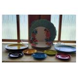 Colorful Fiestaware & Royal Norfolk Dishes