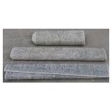 3pc. Blue/Yellow/ Teal/ Black/ Cream Rug Set