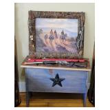 Storage Box & Cowboy Picture