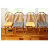 4pc. Vintage Dining Chairs w/ Cushions