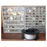 2pc. Part Bins (full) w/ Wire Roll