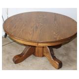 Vintage Wooden Round Lowboy Coffee Table