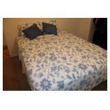 Queen Size Bed #1 Blue Bedding
