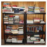 2pc. Black Plastic Shelves w/ Contents