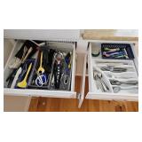 2 Kitchen Silverware Utensil Drawers