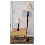 Floor & Table Lamp w/ Side Table