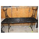 2 6FT Plastic Black Folding Tables
