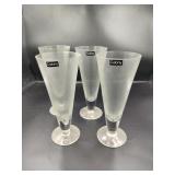 4 Colony Hand Crafted Romanian Flute Glasses
