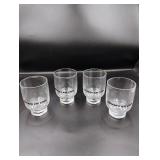 4 Bonanza Airlines Bar Glasses