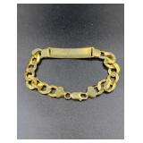 14K Gold Cuban Curb Link 8" ID Bracelet