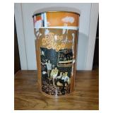 Vintage Classic Rock Metal Trash Can
