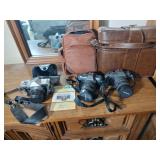 3 Vintage 35mm Cameras