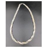 Sterling Silver 18" Herringone Necklace