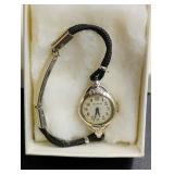 14K Gold Elgin Ladies Watch with Diamonds