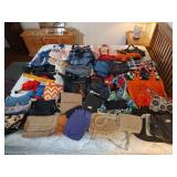 Large Collection of Used Purses and Tote Bags