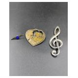 3 Sterling Silver Pins