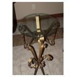 Gold-Toned Wrought Iron Table Frames