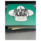 Four-Sport Album with Several Pages of Sports Card