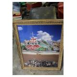 Framed Artwork Depicting Salvation Mountain Scene