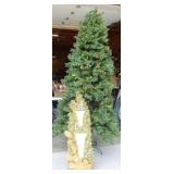 Artificial Christmas Tree and Bell Garland Set