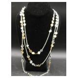 Chicoï¿½s Silver-Tone Multi-Strand Necklace
