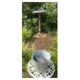 Ceramic\Stone Sundiol, Buckket and Plant Stand