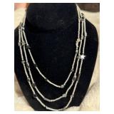 Sterling Silver Multi-Strand Necklace and Bracelet