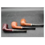 3 Vintage Tobacco Pipes