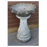 Concrete Bird Bath 2pc Very Heavy