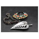 Vintage Brooch, Bracelet & Charm