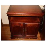 Vintage TV Stand on Wheels  w\Movable Table Top