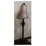 Vintage Candlestick Lamp & Shade