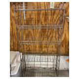 Vintage Metal Storage Shelving Unit