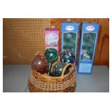 Glass Watering Globes and Solar Garden Lights