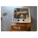 Stainless Steel Drop-In Sink with Two Pre-Drilled
