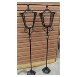 Decorative Black Wrought Iron Stands
