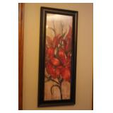 Floral Artwork Signed by Vassilev in Ornate Frame