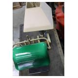 Desk Lamps with Marble and Brass Accents