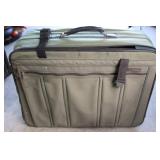 2 Vintage Samsonite Green Soft-Sided Travel Suitca