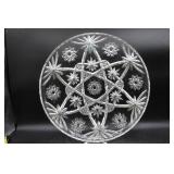 Two Pressed Glass Decorative Plates