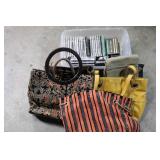 Bags, CDs, Dishware, and Decorative Items Lot