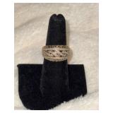 925 Silver Braided Design Ring, Size 6.5