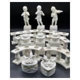 Porcelain Figurines, Boxes, and Holders